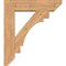 Ekena Millwork Merced Slat Smooth Bracket w/ Offset Brace, Western Red Cedar, 7 1/2"W x 30"D x 34"H BKT0806X30X34MRC06SWR - alternate 2